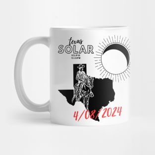 solar eclipse Texas- partial eclipse time and date Mug